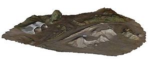 3D Kiesgrube hochpräzise Geländeaufnahmen