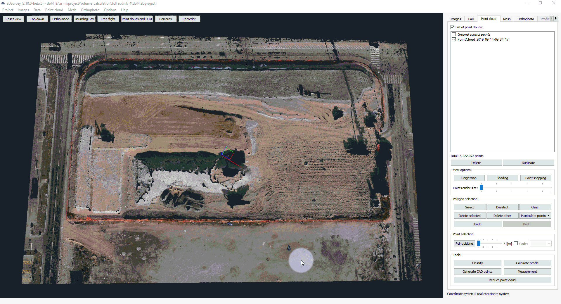 Punktwolken Ausdünnung